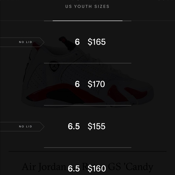 Air Jordan 14 Retro GS Candy Cane White Red - Picture 8 of 8